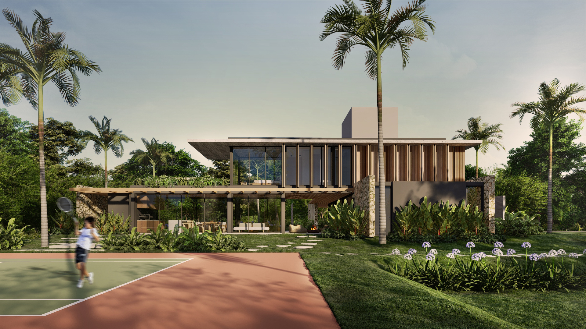 Área da piscina e deck — Casa RATONES