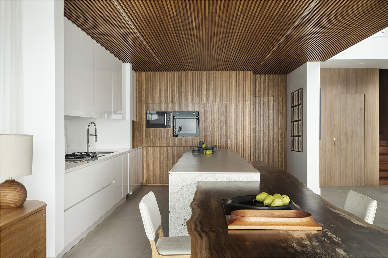 Sala de jantar integrada — casa ST BARTH