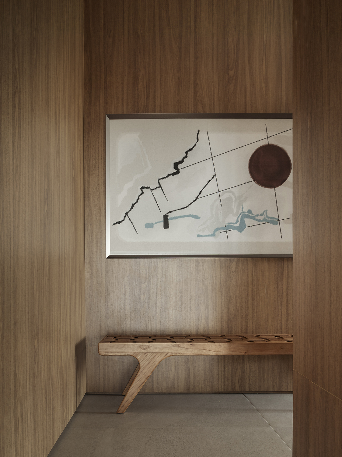 Escada e circulação interna — casa ST BARTH