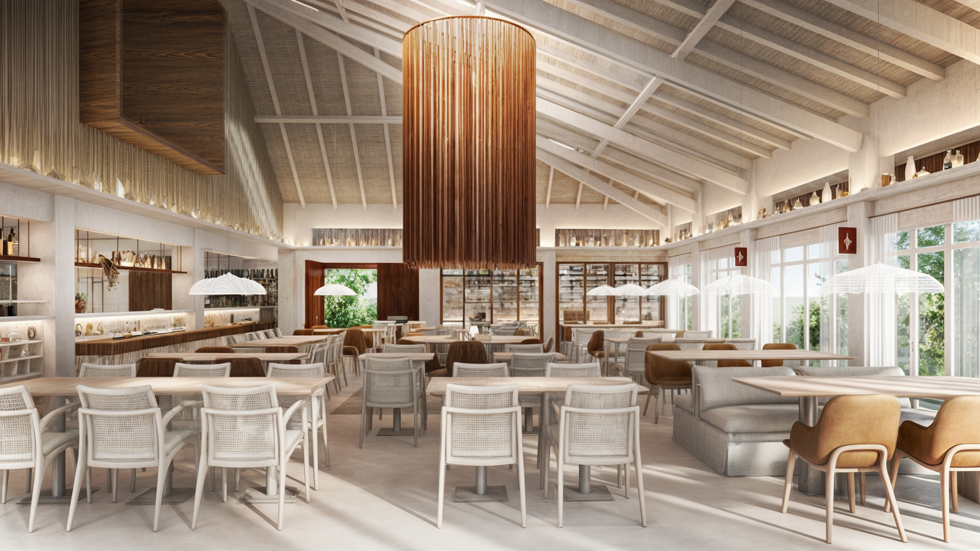 Área da piscina e deck — Restaurante FOGO E MAR