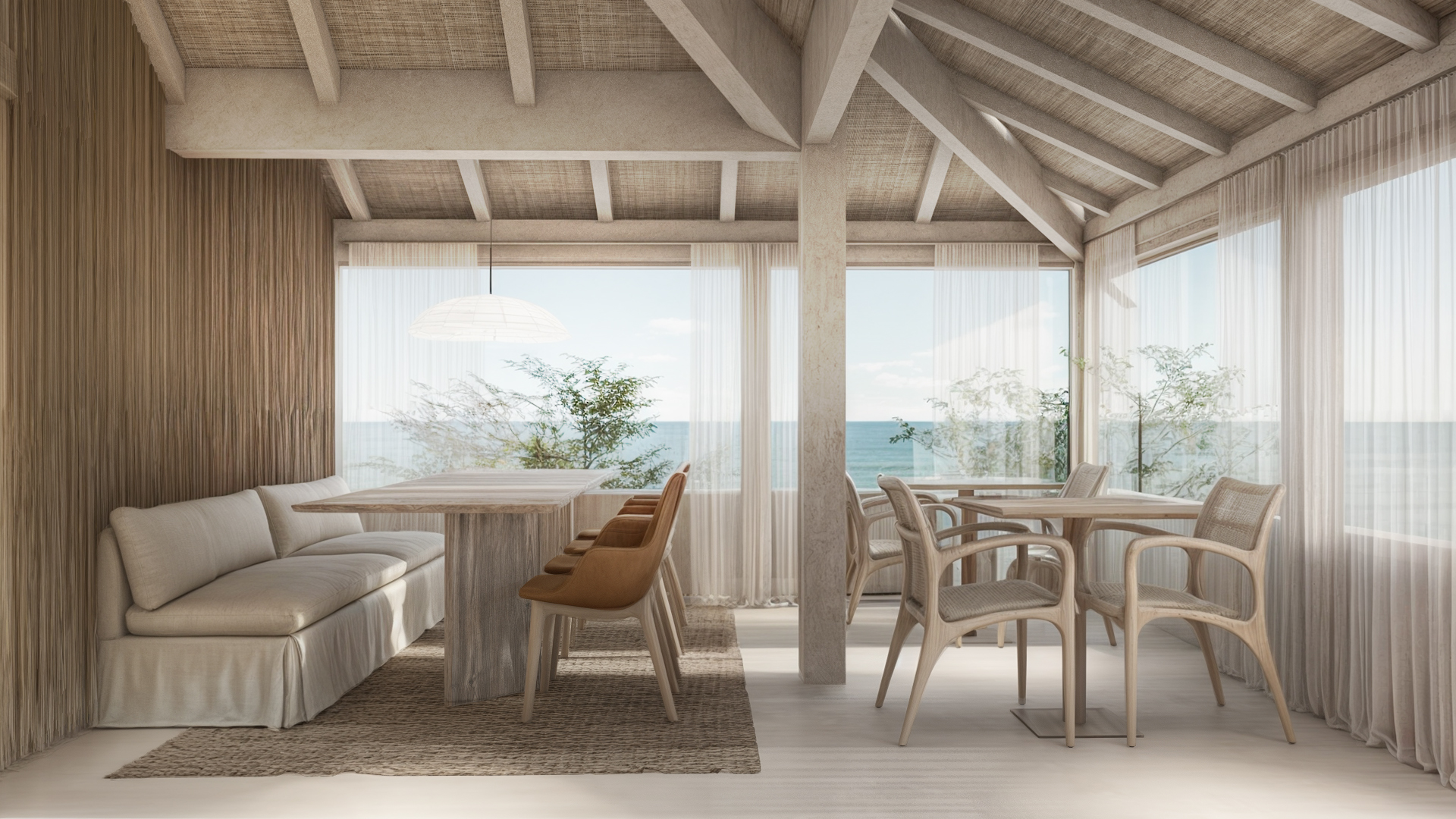 Área da piscina e deck — Restaurante FOGO E MAR